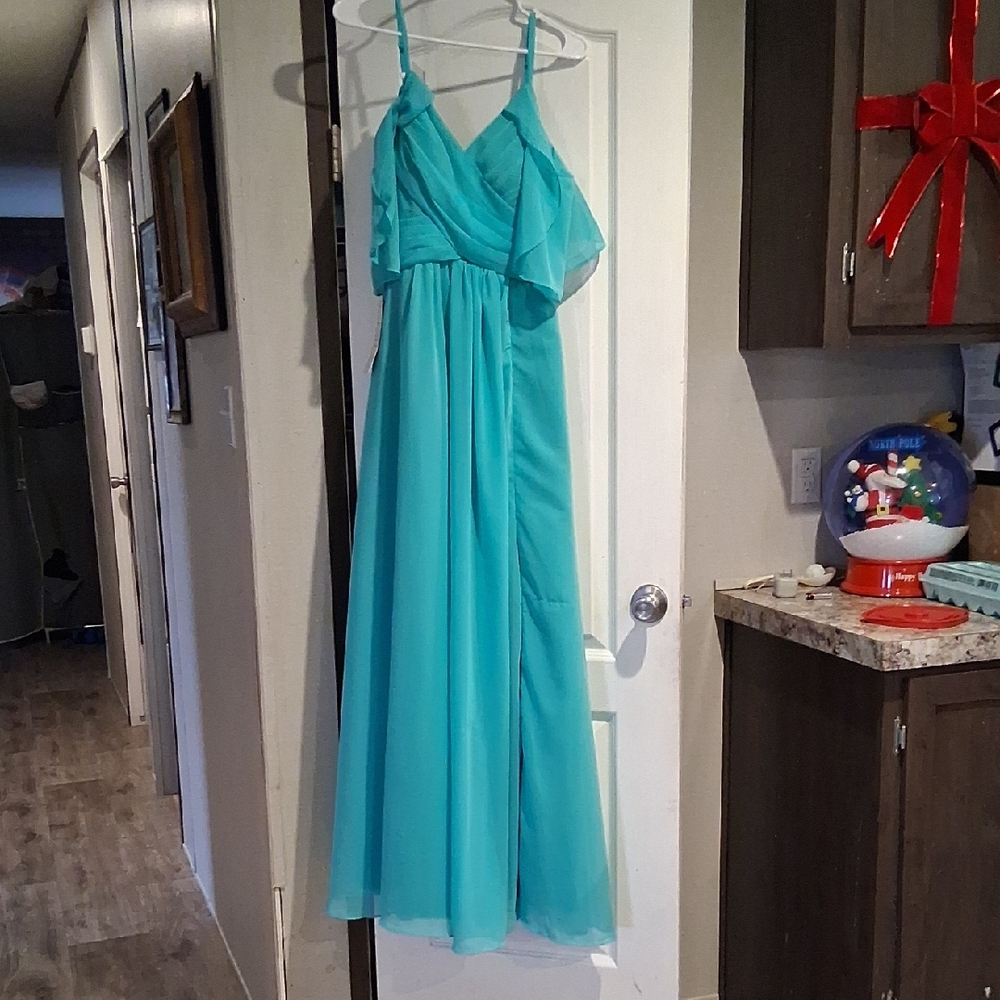 Elegant Blue Maxi Dress